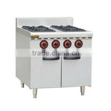 Gas 4 Open Burners with Cabinet