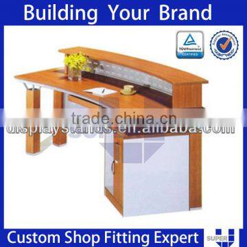 furniture designed to stor front counter desk with vase display stand