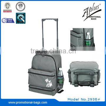 popular trolley backpack with wheels for travel