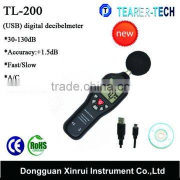Digital Sound Pressure Tester Level Meter 30-130dB Decibel USB Noise Measurement photo-2