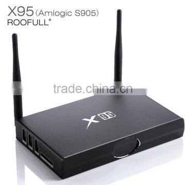 Metal Case Quad Core Android 5.1 OS 2G/8G X95 Amlogic S905 TV Box