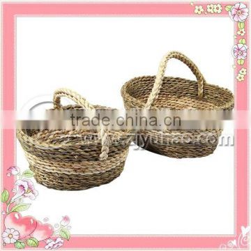 Flat Seagrass Baskets With Handle