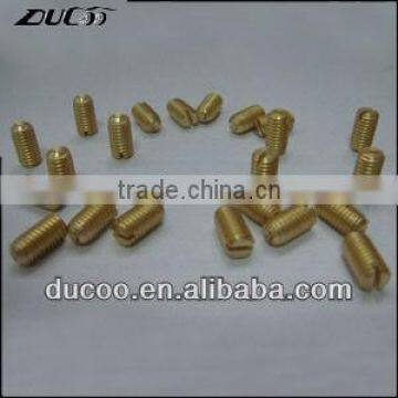 High precision brass no head screw drive