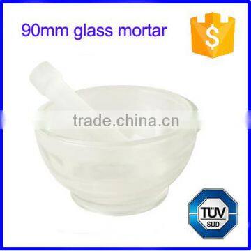 Cheap glass mortar and pestle for herb spice food laborotary