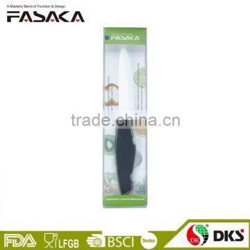 KC1317U 4 inch Utility Knife with white Blade and New Designed PP+TPR Handle Ceramic Knife