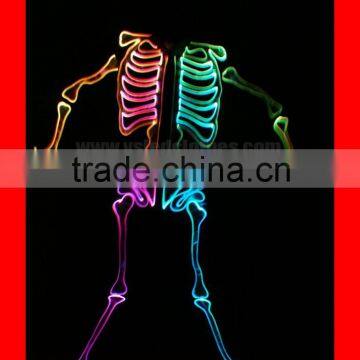 Super Synchronous Programmable Performer Show Real Skeleton LED Outfit