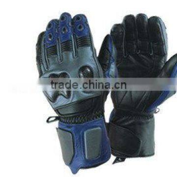 DL-1486 Racing Gloves, Knuckles Leather Gloves