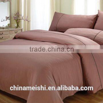Wine Red Color 100% Cotton Material High Quality Bedsheet photo-2
