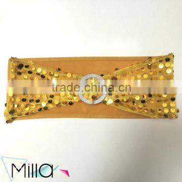 Sequin Spandex Chair Bands photo-3
