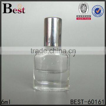 6ml custom made nail polish remover bottle with silver uv cap
