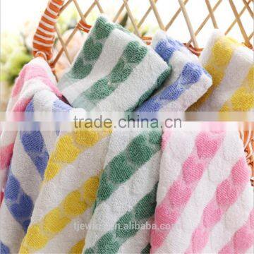 100% cotton square stripe printing hand towel