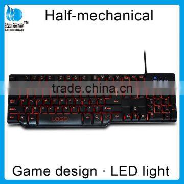 Adjustable Backlit Gaming Keyboard_professional Half Mechanical Keyboard Quality Choice photo-5