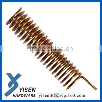 large copper-plated antenna spring