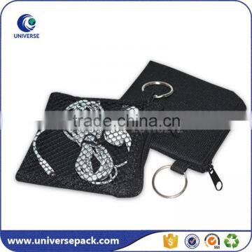 zipper style printed mesh cable pouch