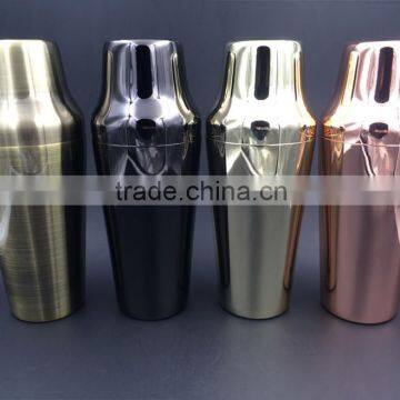 900ml Gold Plated Cocktail Shaker Stainless Steel Bar Tools photo-2