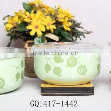 2015 Red Ceramic Tableware Bowl With Big White Dots photo-6