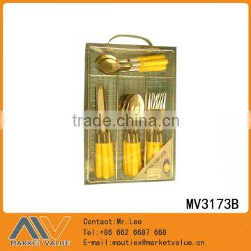 24PCS S/S CUTLERY SET + PLASITC HOLDER IN PVC BOX