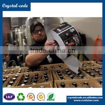 Plastic Bottle Label Material Label Paper Roll Soft Drink Bottle Sticker photo-2