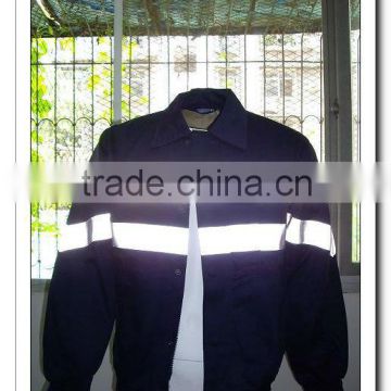 trade assurance black hot selling with reflective tape workwear jacket