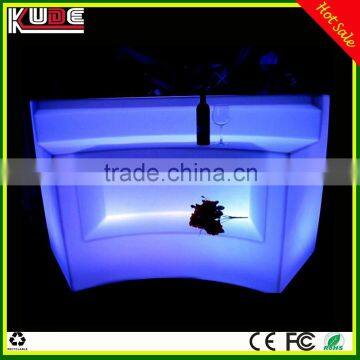 New arrival LED lighted curved bar counter for party