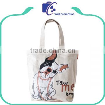 New design custom printed shopping canvas tote bag with zipper pocket                        
                                                                                Supplier's Choice