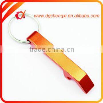 Wholesale Aluminium Alloy Bottle Opener Keychain ,golden