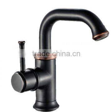 ORB Oil Rubbed Bronze Single control Low Arc Centerset Bathroom Faucets 011