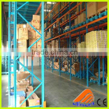 Adjustable steel pallet rack shelf