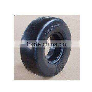 9 x3.50-4 caster rubber tire with smooth tread for residential and commercial mowers