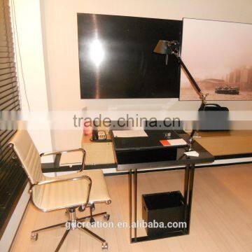 Customized size latest design computer table for 4 star & 5 star hotel furniture