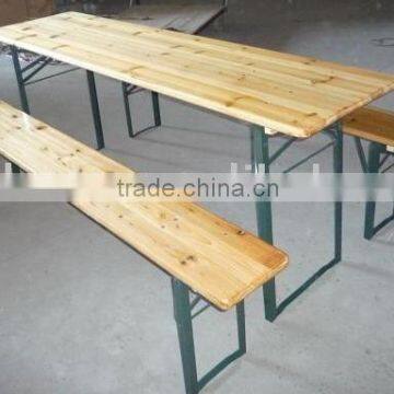 Hot Sale Wood Folding beer table set