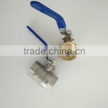 Superior materials lead free brass lockable ball valve External thread with price gas media