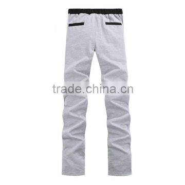 Men Fashion Causal Cotton Pants Solid Color Trousers Man Breathable Straight Plus Size Pants Tether Closed Lapel Sweatpants