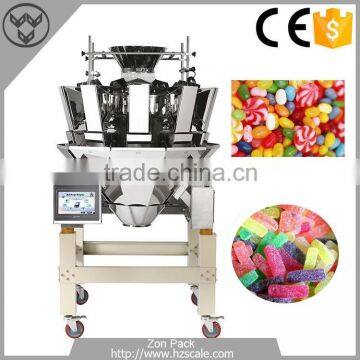 10-2000g 10 heads multihead weigher fudge candy combination weigher