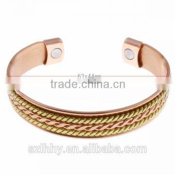 2016 hot new style with rose copper magnetic bangle