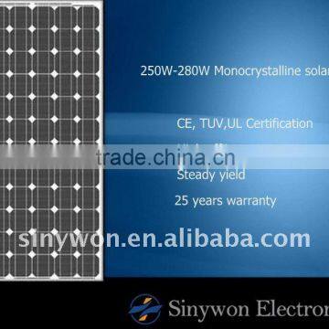 250W-280W Monocrystalline solar panel