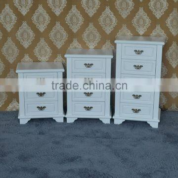 Shabby chic handmade furniture wood bedside table, oak bedroom accent cabinet