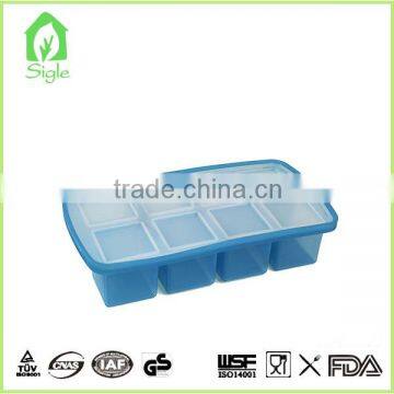 newest design 100% food grade best quality silicone ice tray box for summer