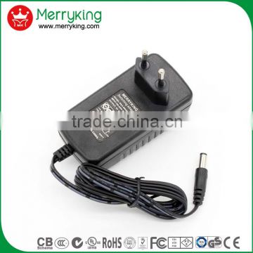 UL-listed Single Voltage DC 12V 3000ma adapter WITH ST Input Plug