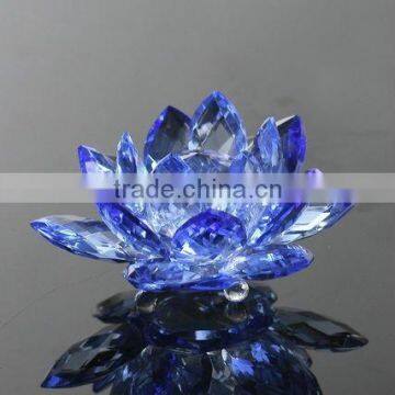 lotus crystal candle holder