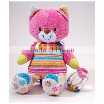 11" soft and cute ACTIVITY KITTY cat Plush Baby Toy