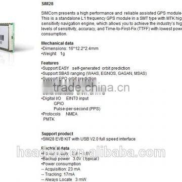 Wireless Module GPS GLONASS SIM28 SIMCOM USB 2.0 MODEM