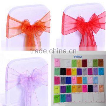Colorful Organza Sashes Cheap Wholesale Chair Sashes