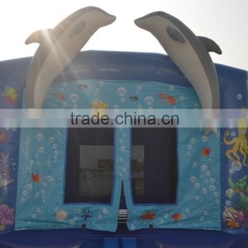 New design hot sale dolphin inflatable jumping bouncer for commercial use