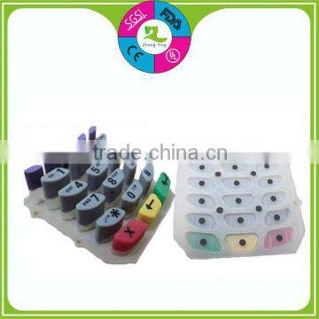 Customized Durable Black Conductive Silicone rubber button Keypad