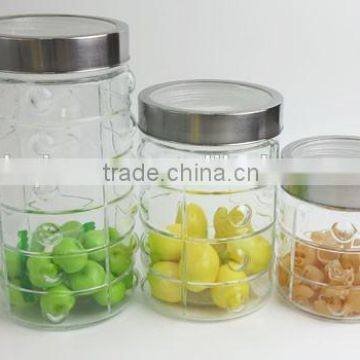 Classical Glass Food Container With Metal Cover photo-2