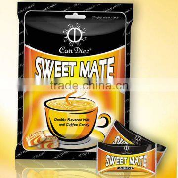 Zhenmeifoods drop sweet mate coffee hard candy in bag /jar/bottle