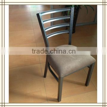 restaurant dining metal chair for sale/ black metal dining chair