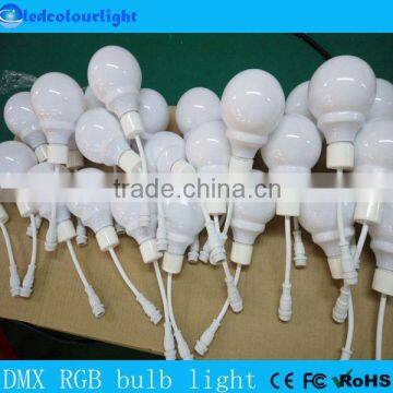 RGB pixel ball light DC12V string hanging DMX bulb light 80mm