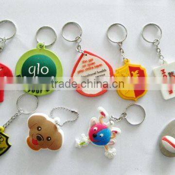 China factory direct sale Cheap custom shaped rubber personalized cartoon character soft PVC keychain